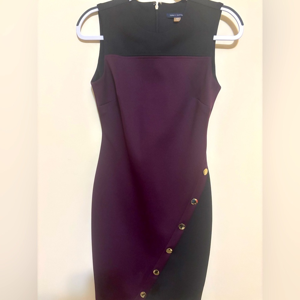 Tommy Hilfiger black/purple dress, size 2